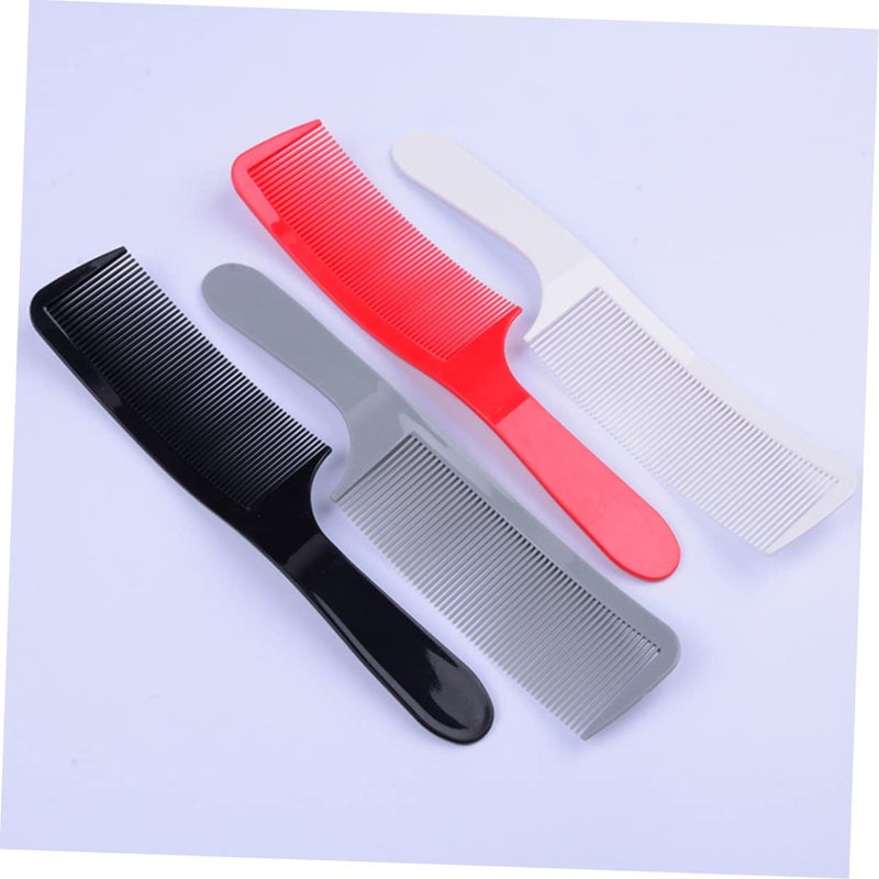 4Pcs Professional Hair Cutting Comb Set Round Handle Barber Styling Tool - Image 5